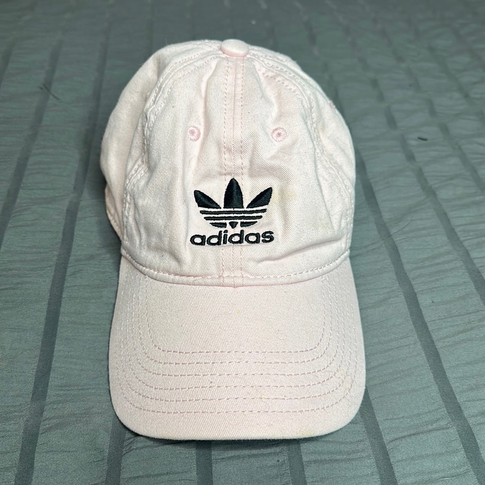 Light pink adidas baseball cap hat